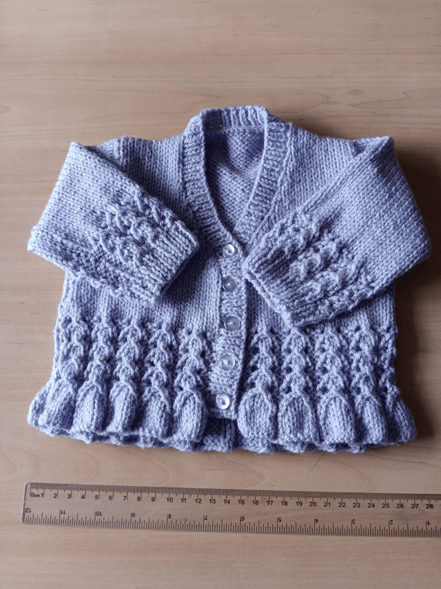 Children's Hand Knitted Peplum Cardigan 