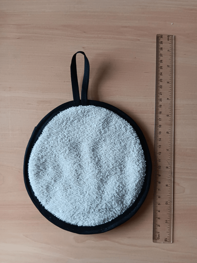 Round Hot Pot Grab Mat in Chooks Fabric heat resistant wadding filling and hanging loop