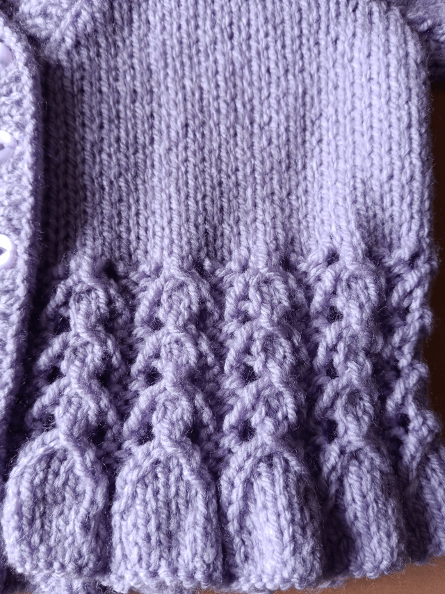 Children's Hand Knitted Peplum Cardigan 