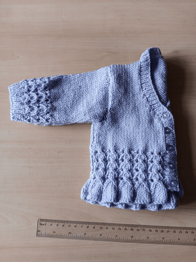 Children's Hand Knitted Peplum Cardigan 