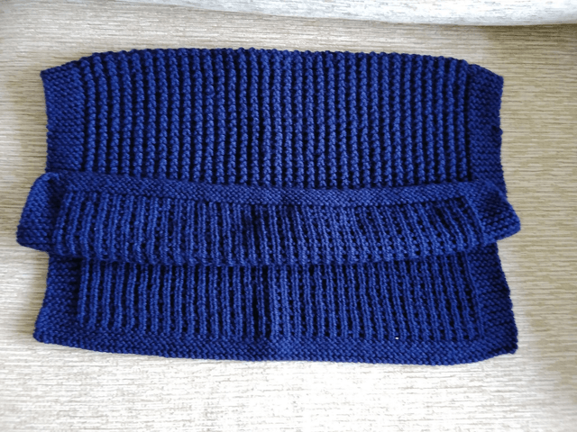 Midnight Blue Baby Blanket Sand Stitch