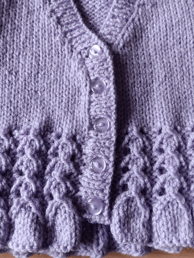 Children's Hand Knitted Peplum Cardigan 