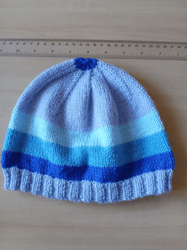 Striped Ladies Beanie Hat (7-13)