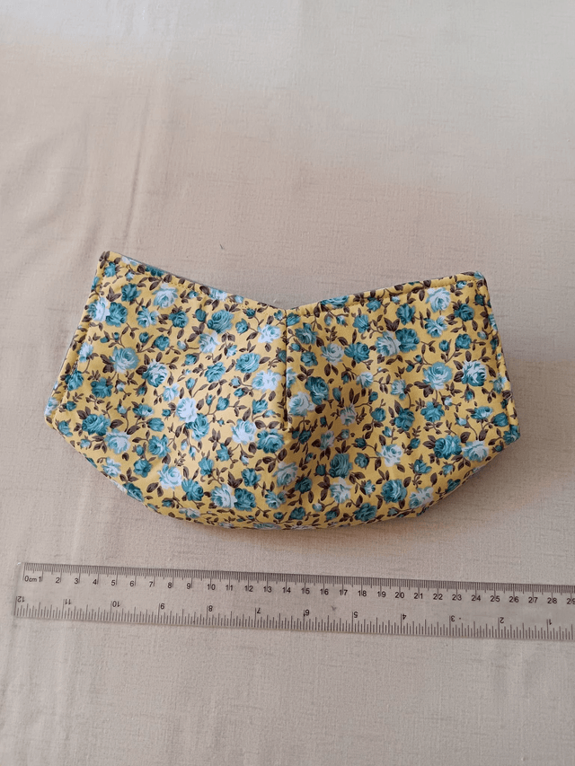 Bowl Cosy Reversible Grey and Yellow Floral Print Cotton Fabric