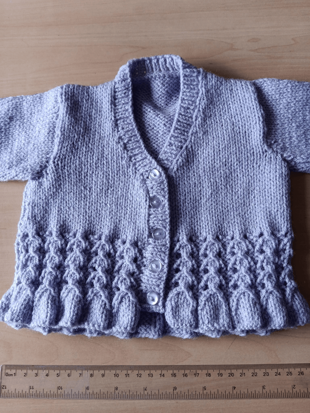 Children's Hand Knitted Peplum Cardigan 