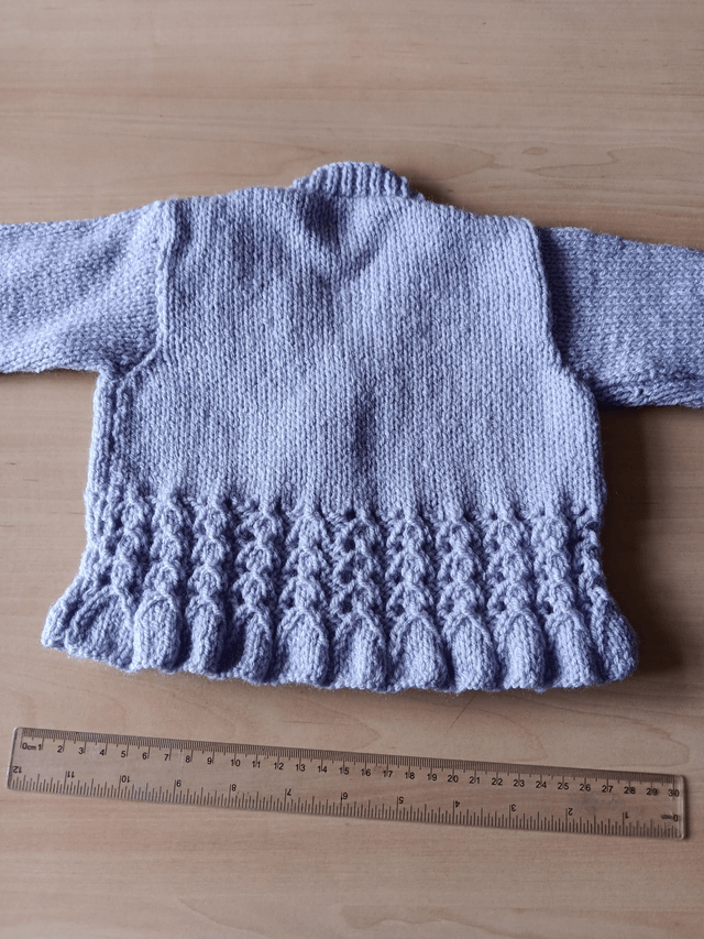 Children's Hand Knitted Peplum Cardigan 