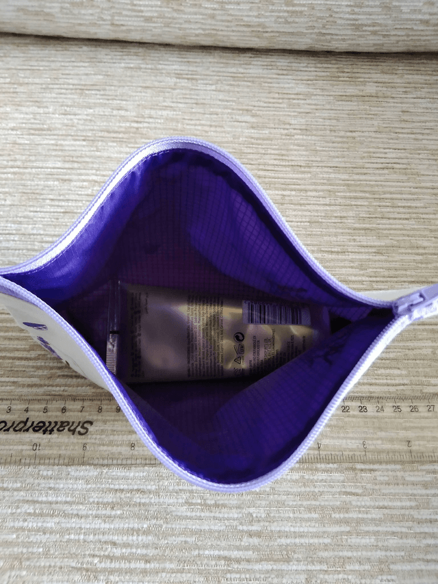 Cosmetic make up bag Lavender Sprays Cotton Fabric