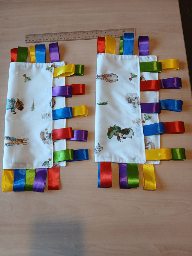 Taggy Blanket Animals Print Fabric on White Background
