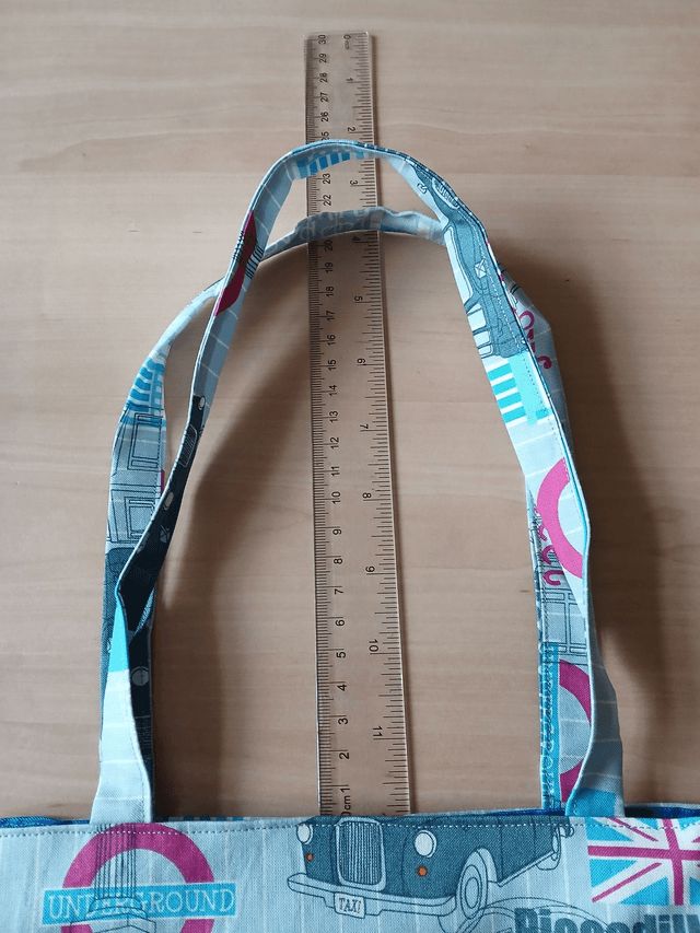 Fully lined Children's Tote/Toy bag Vehicle Print Cotton Fabric with synthetic fabric lining.