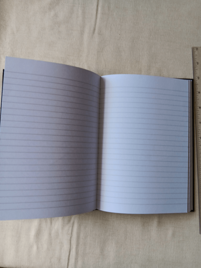 Decorated A5 Casebound Hardback Notebook Blue Floral Bear with gift