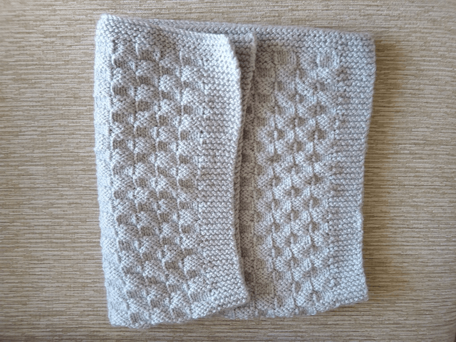 Grey Blanket Hand Knitted in Basket Weave Stitch using Baby Soft Acrylic Yarn