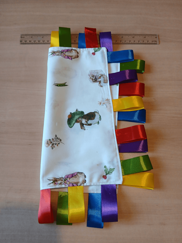 Taggy Blanket Animals Print Fabric on White Background