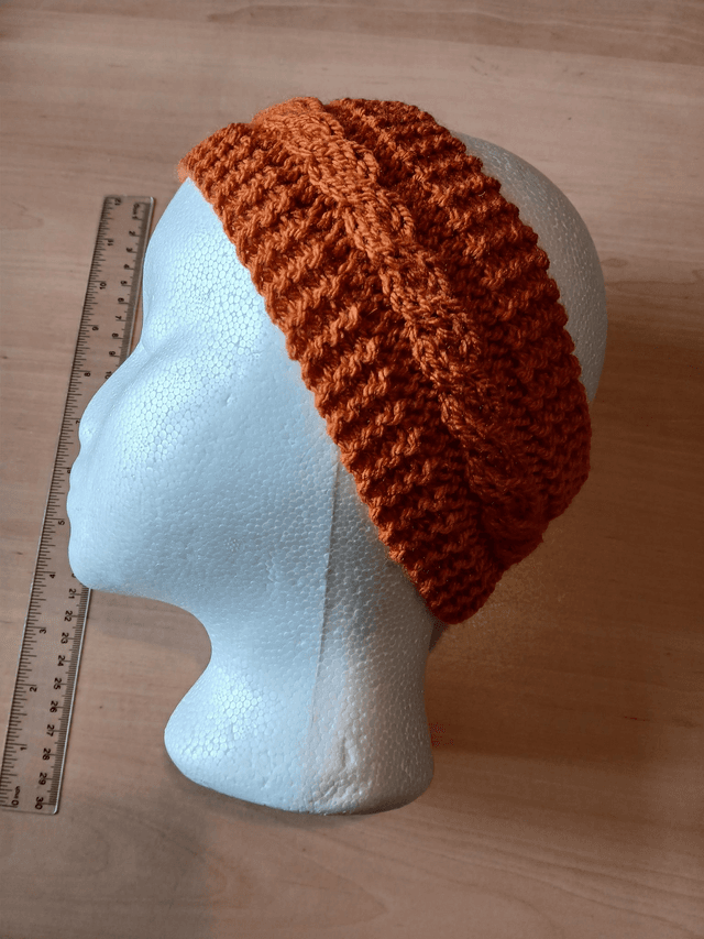 Hand Knitted Single Cable Headband